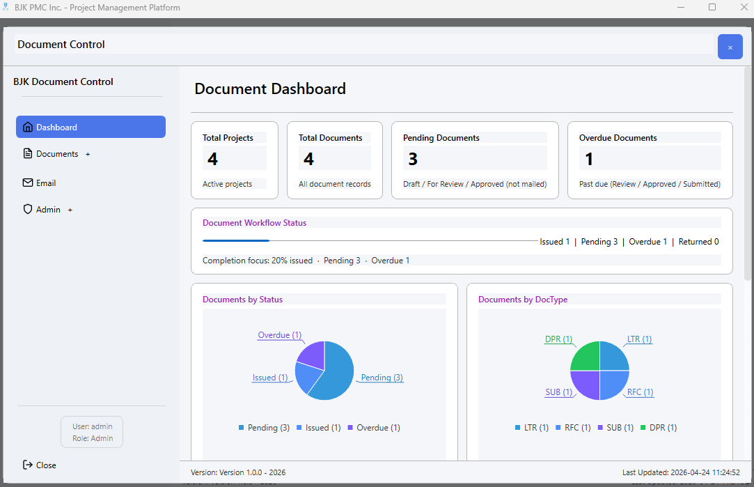 Desktop document control