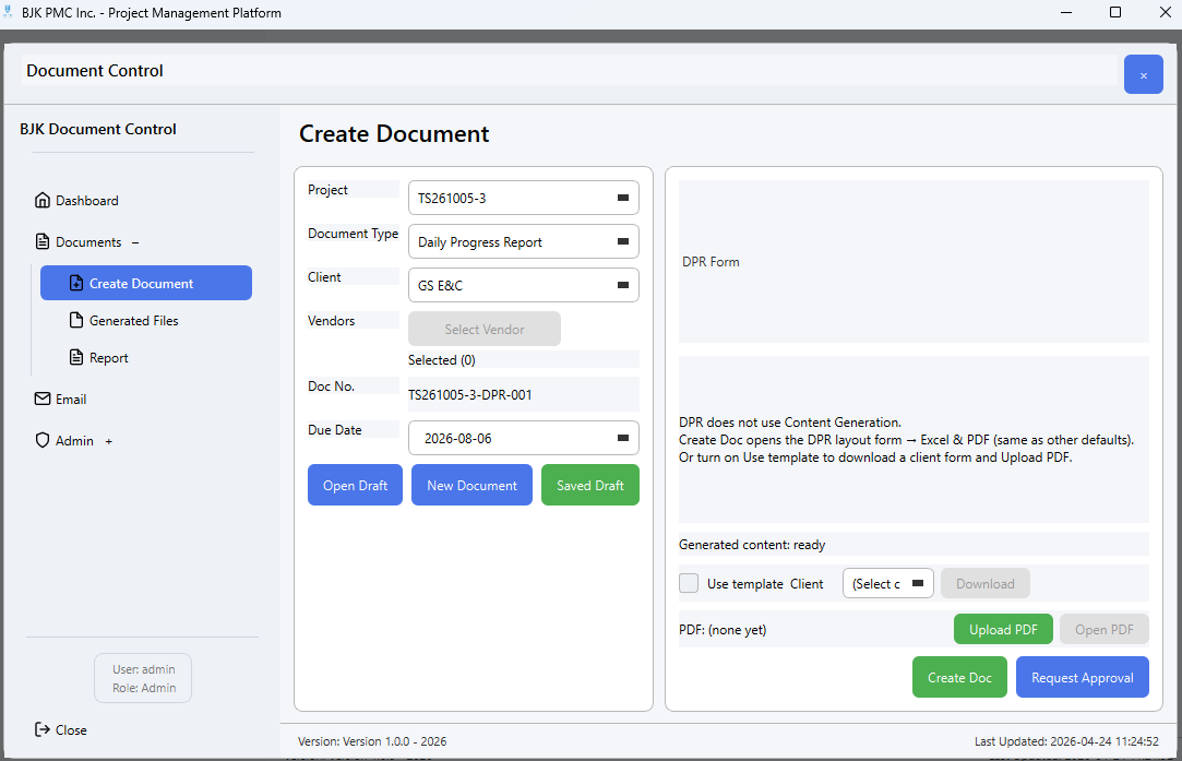 Desktop workflow